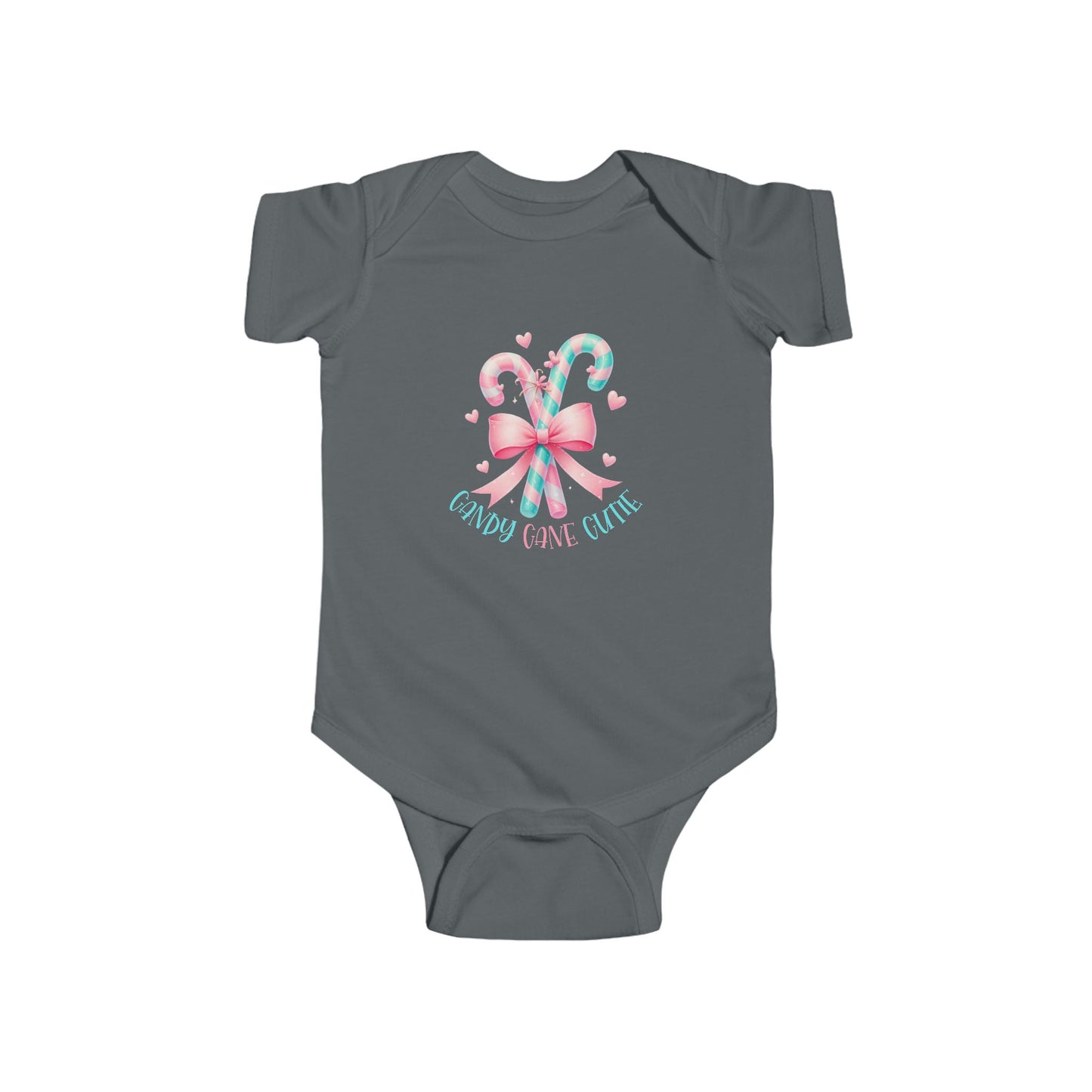 Candy Cane Cutie Infant Short Sleeve Onesie