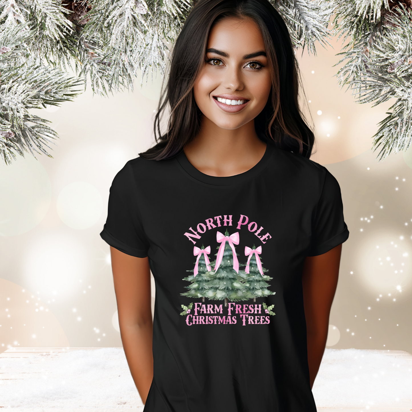 North Pole Christmas Trees T-Shirt