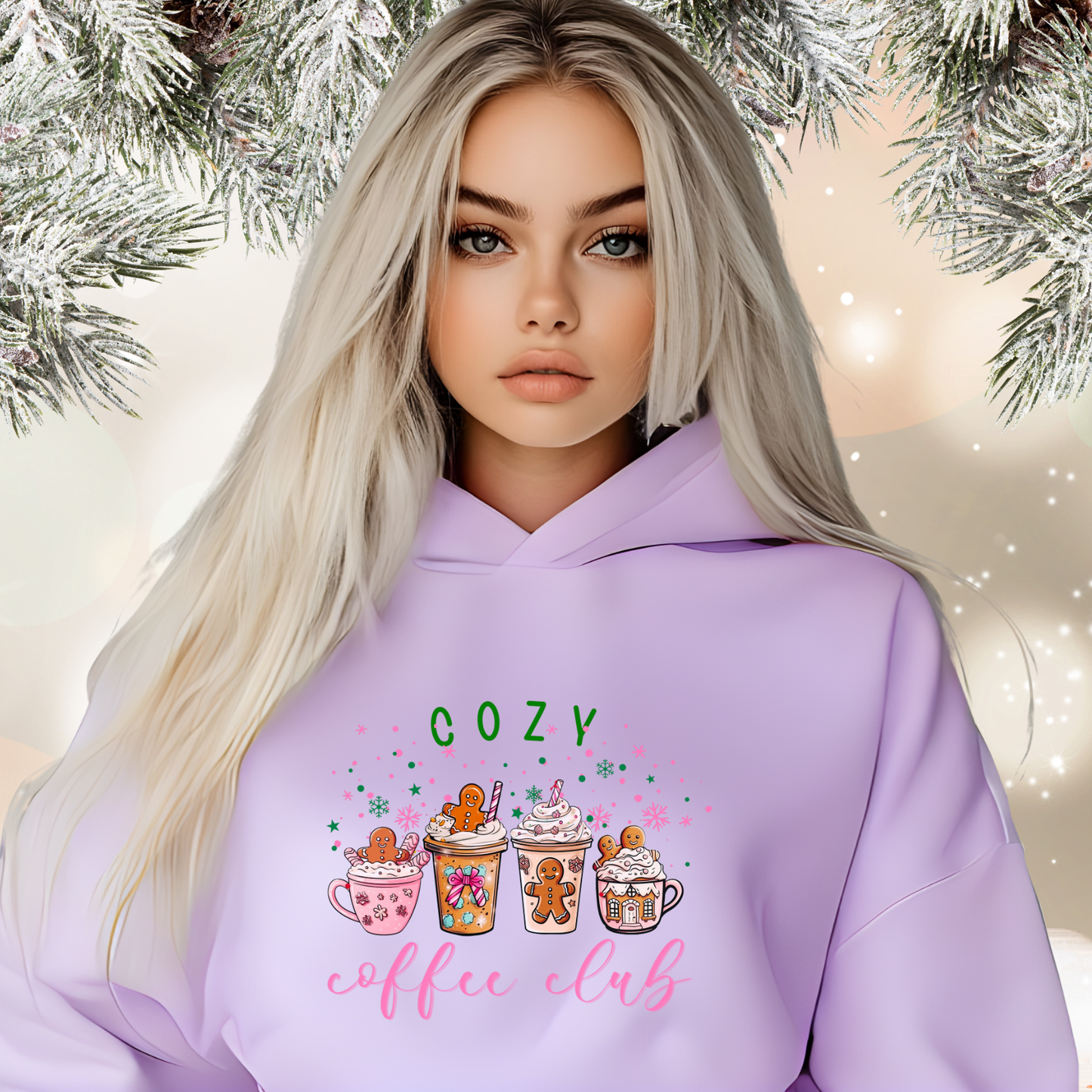 Cozy Coffee Club Crop Hoodie