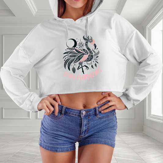 Stay Flamazing Crop Hoodie