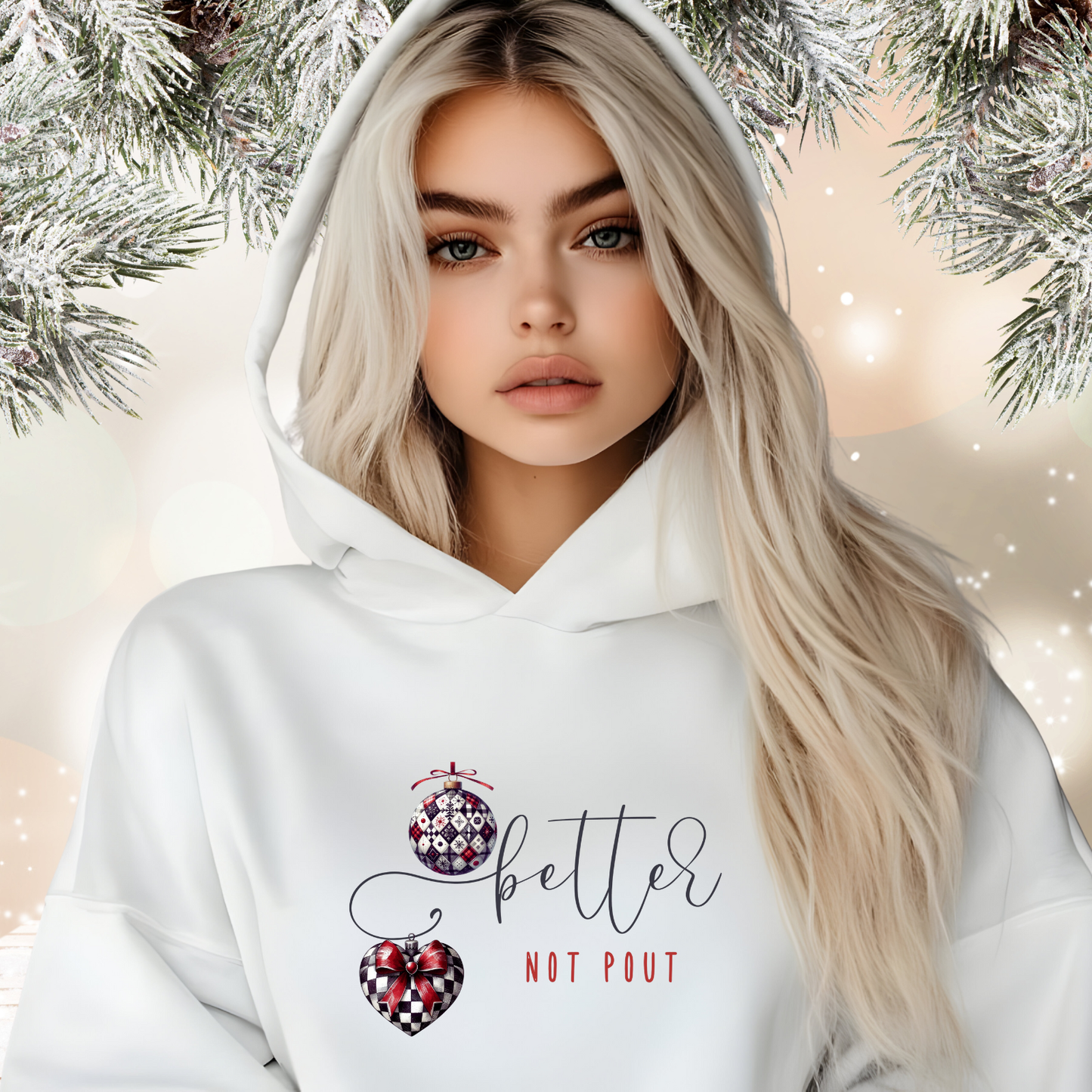 Better Not Pout Crop Hoodie