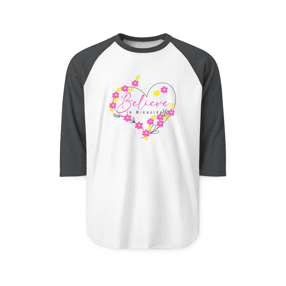 Believe In Miracles Baseball Tee