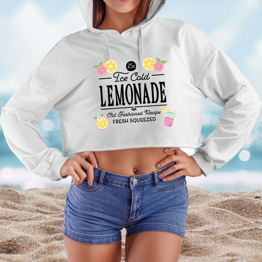 Ice Cold Lemonade Crop Hoodie