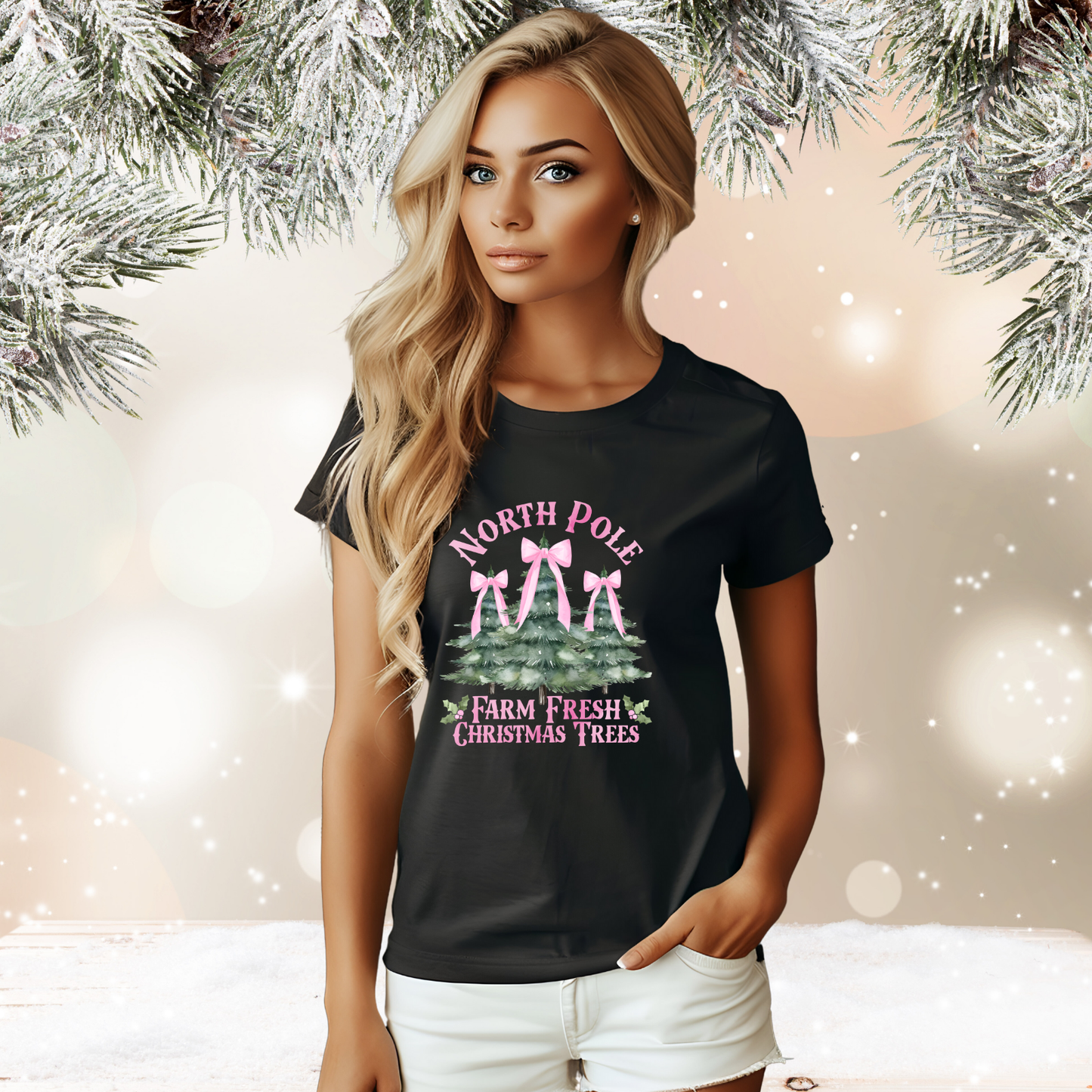 North Pole Christmas Trees T-Shirt