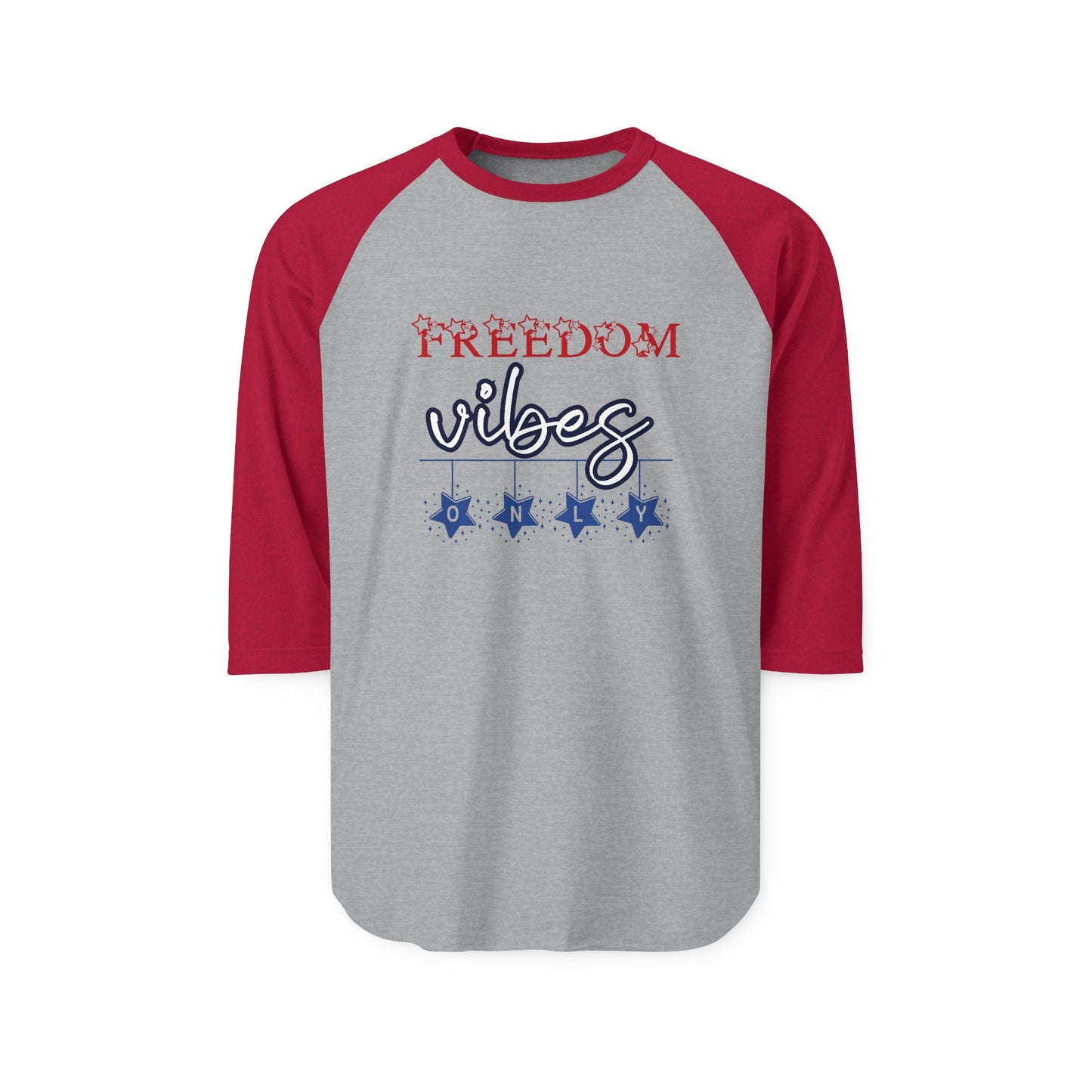 Freedom Vibes Only Baseball Tee