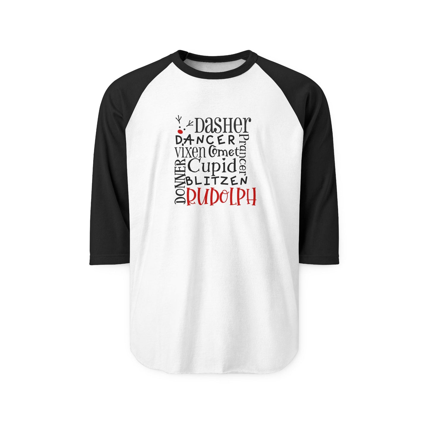 Rudolph Baseball Tee