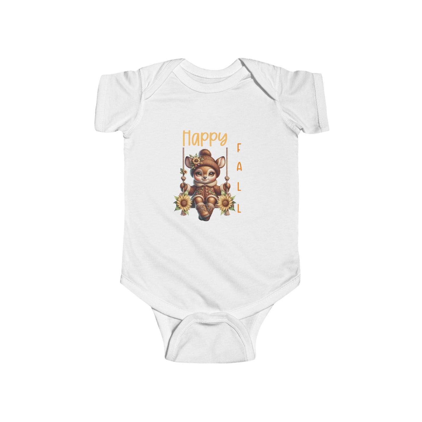 Happy Fall Infant Short Sleeve Onesie
