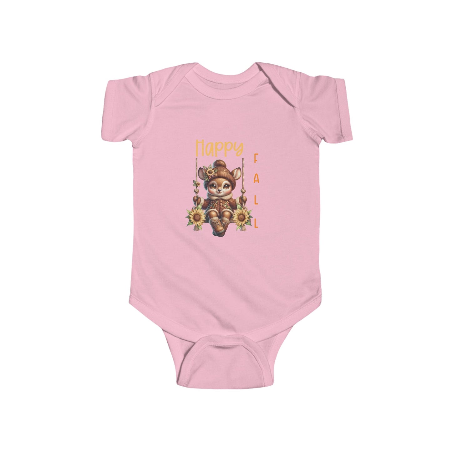 Happy Fall Infant Short Sleeve Onesie