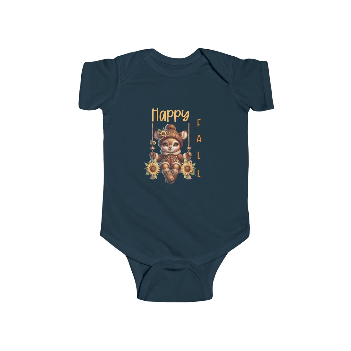 Happy Fall Infant Short Sleeve Onesie