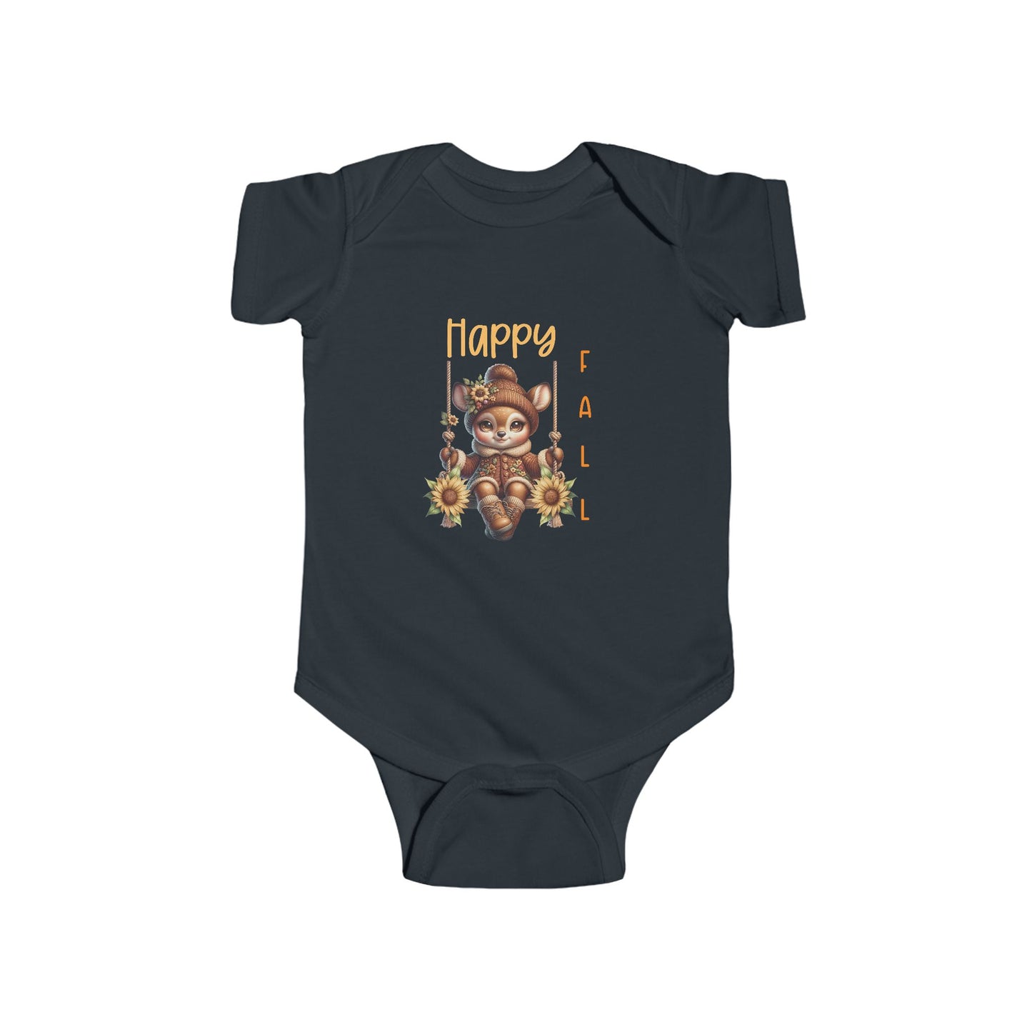 Happy Fall Infant Short Sleeve Onesie