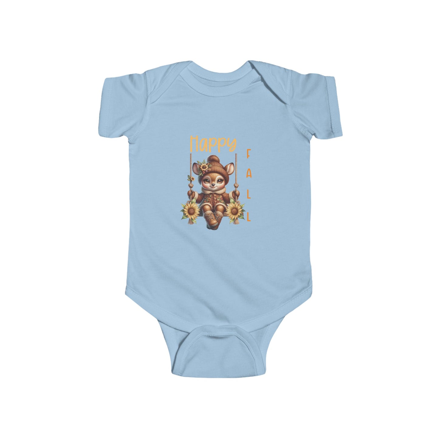 Happy Fall Infant Short Sleeve Onesie