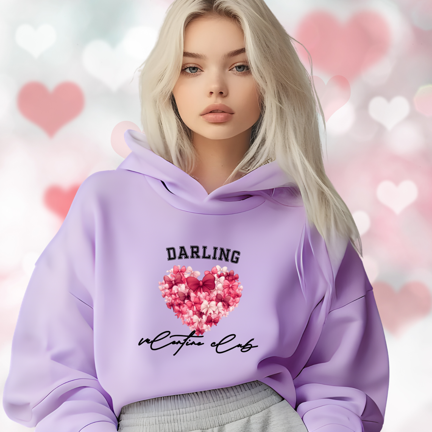 Darling Valentine Club Crop Hoodie