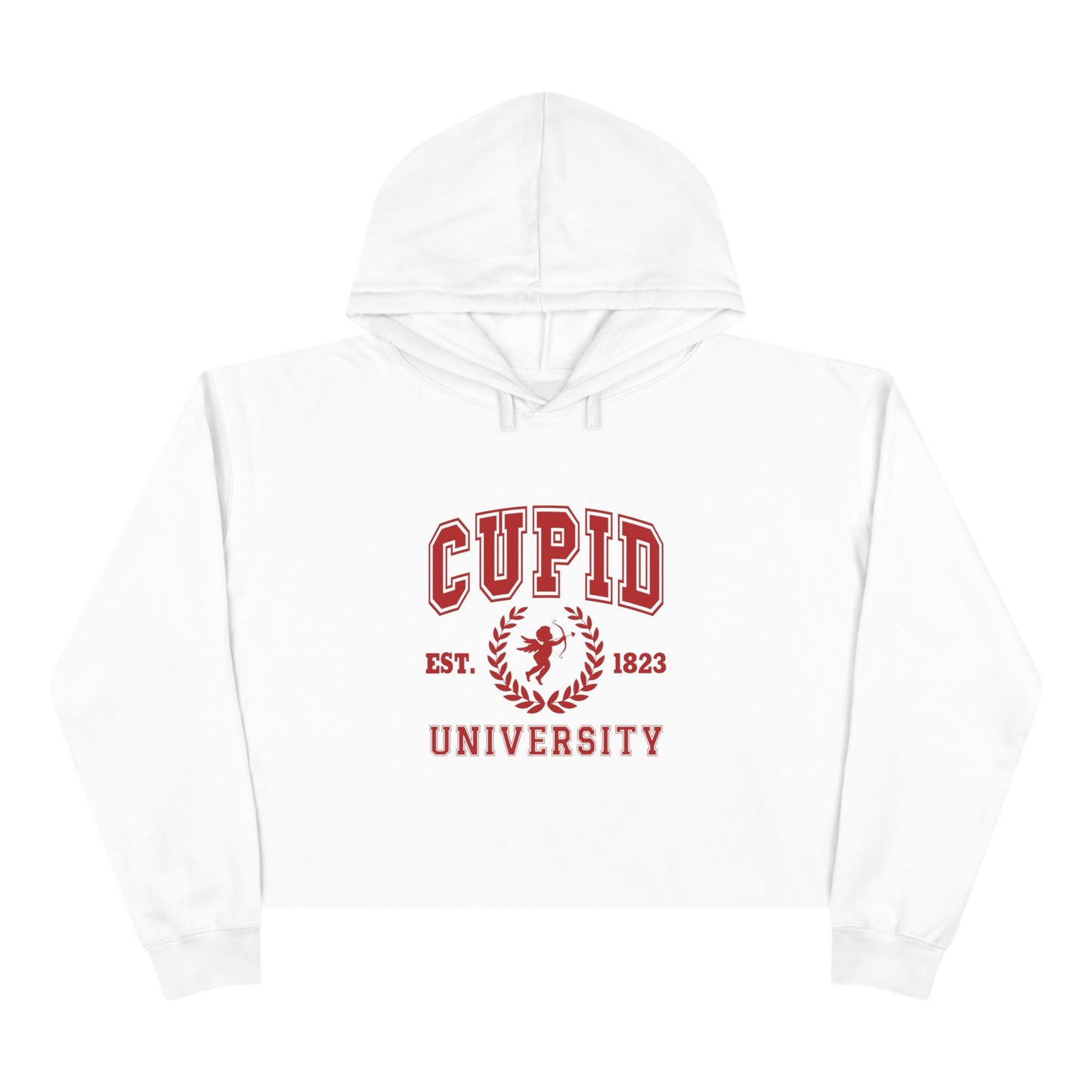 Cupid University Crop Hoodie