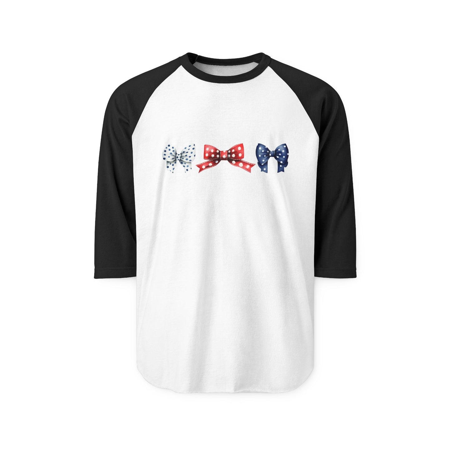 Patriotic Bows Baseball Tee