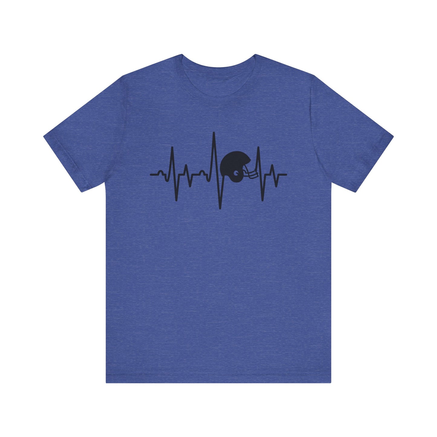 Football Helmet Heartbeat T-Shirt