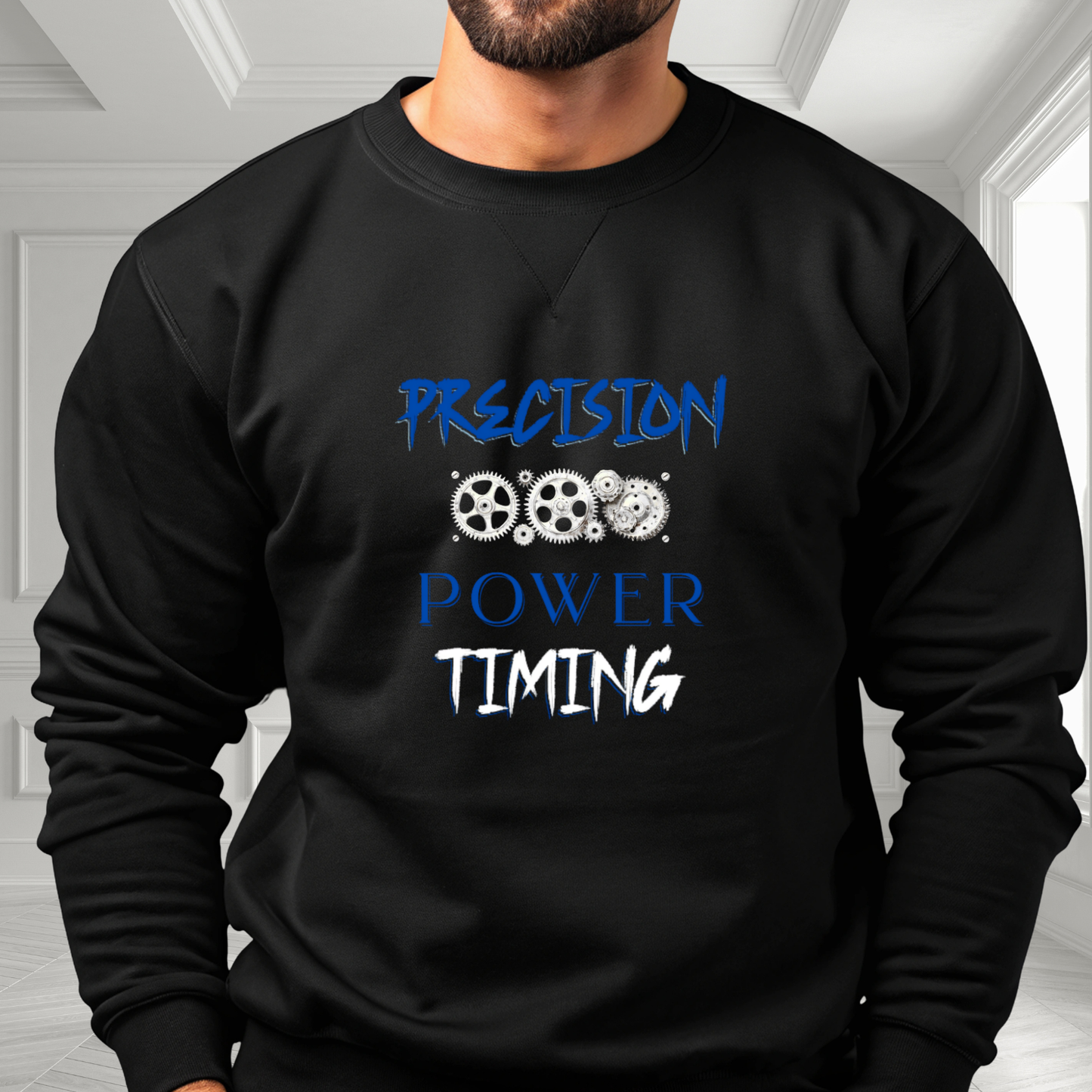 Precision, Power, Timing Crewneck Sweatshirt