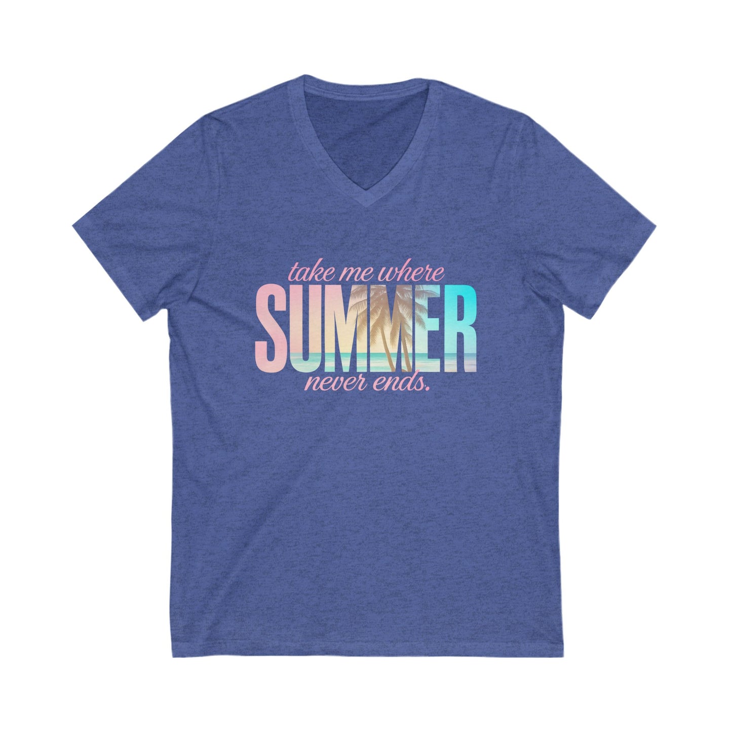 Where Summer Never Ends V-Neck Tee