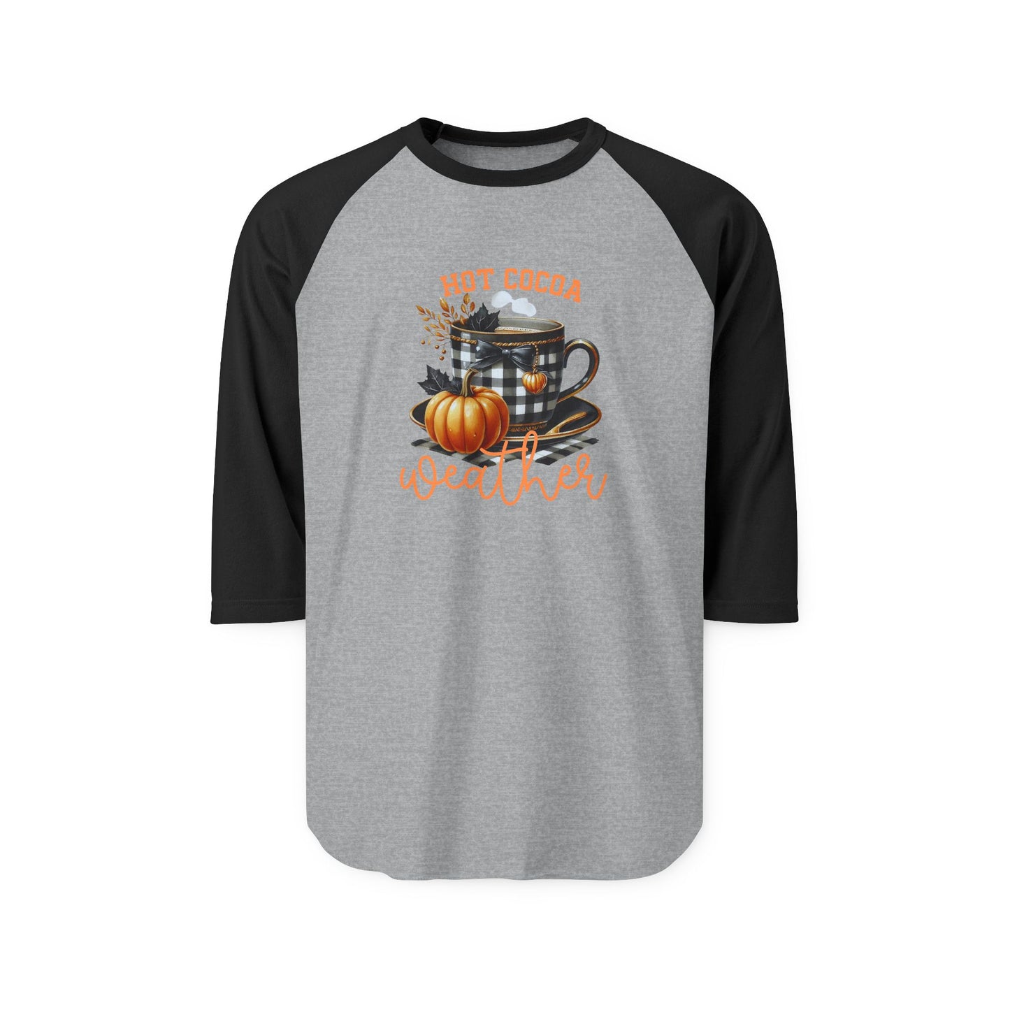 Hot Cocoa Weather Baseball Tee