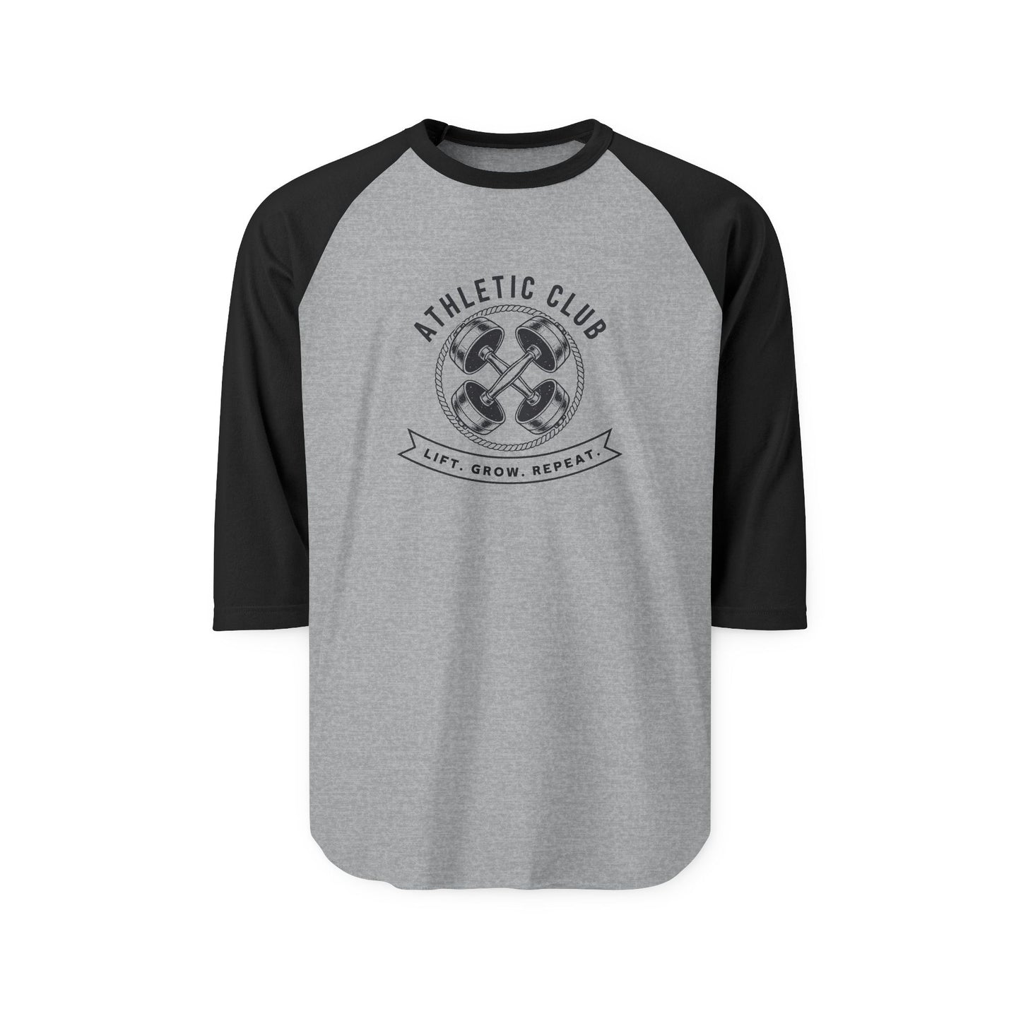 Lift. Grow. Repeat. Baseball Tee