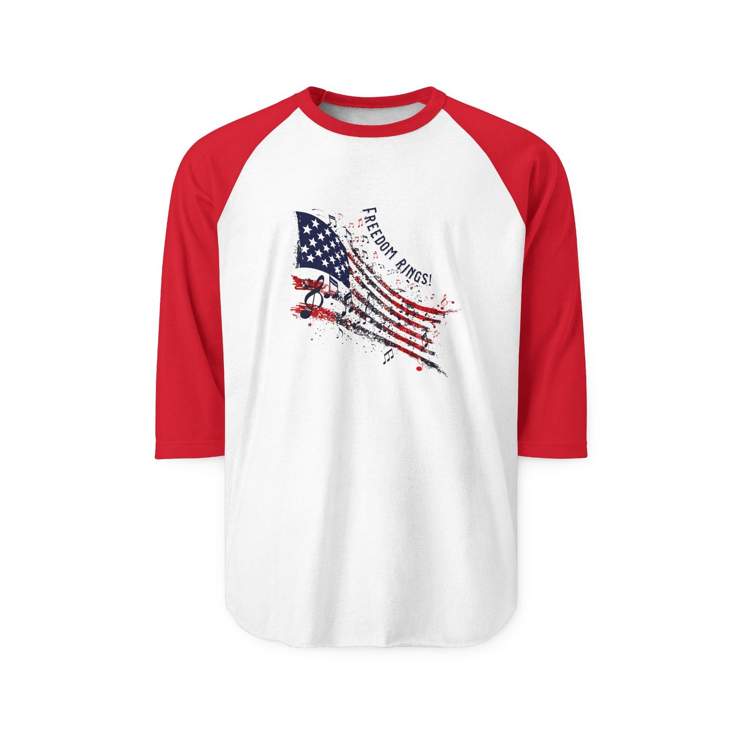 Freedom Rings Baseball Tee