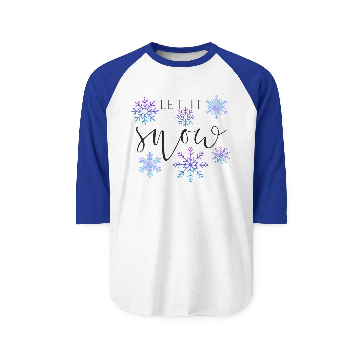 Let It Snow Baseball Tee
