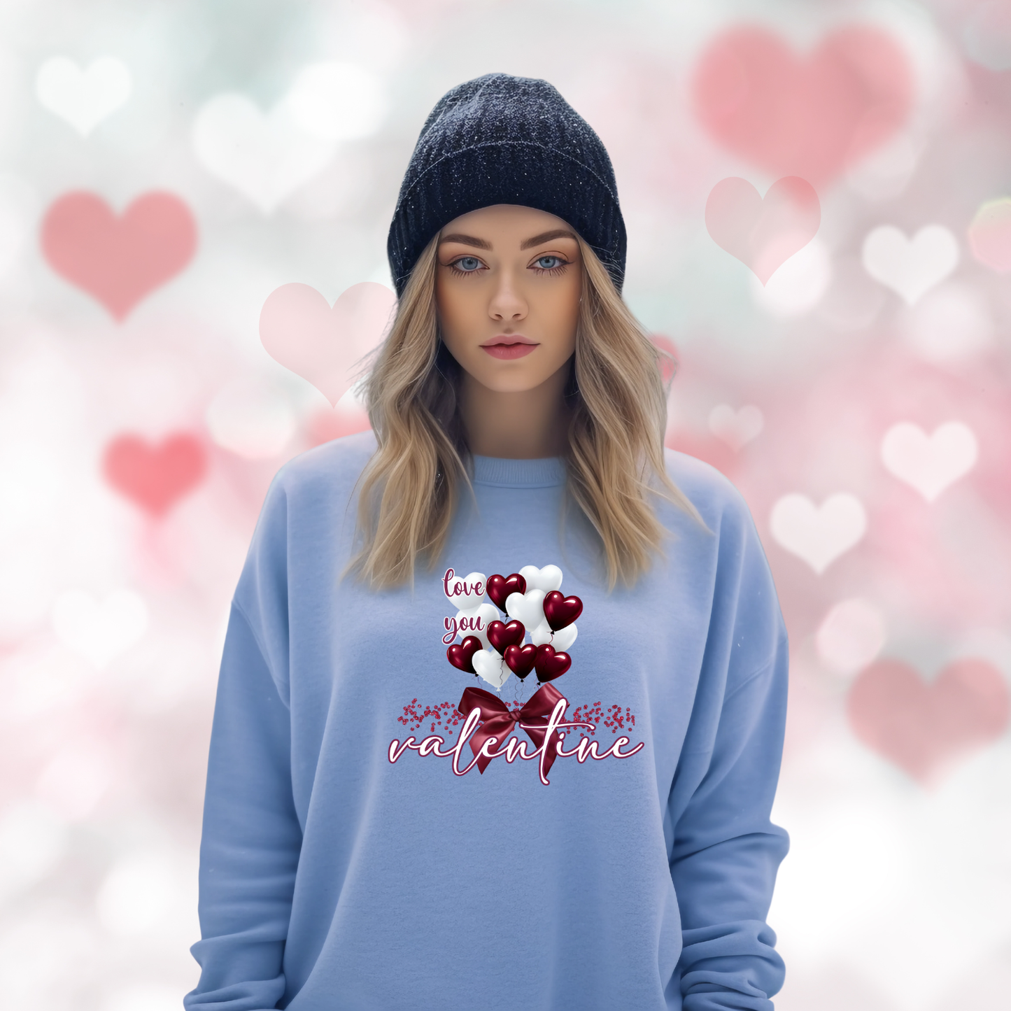 Love You Valentine Crewneck Sweatshirt