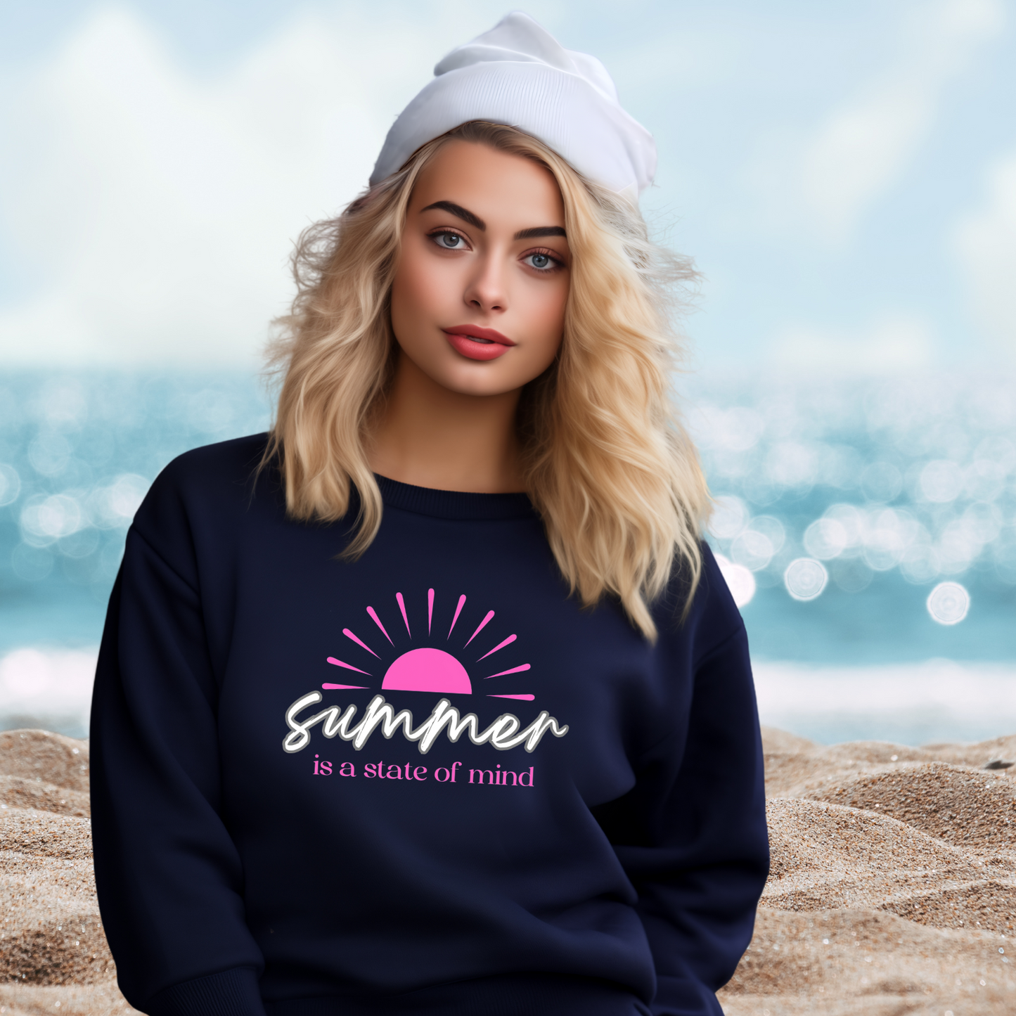Summer Is A State Of Mind Crewneck Sweatshirt