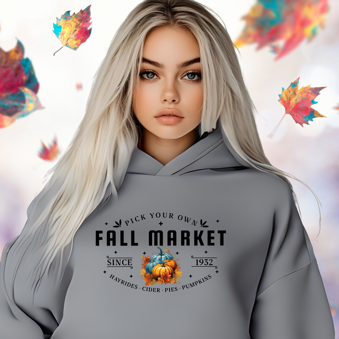 Fall Market Crop Hoodie