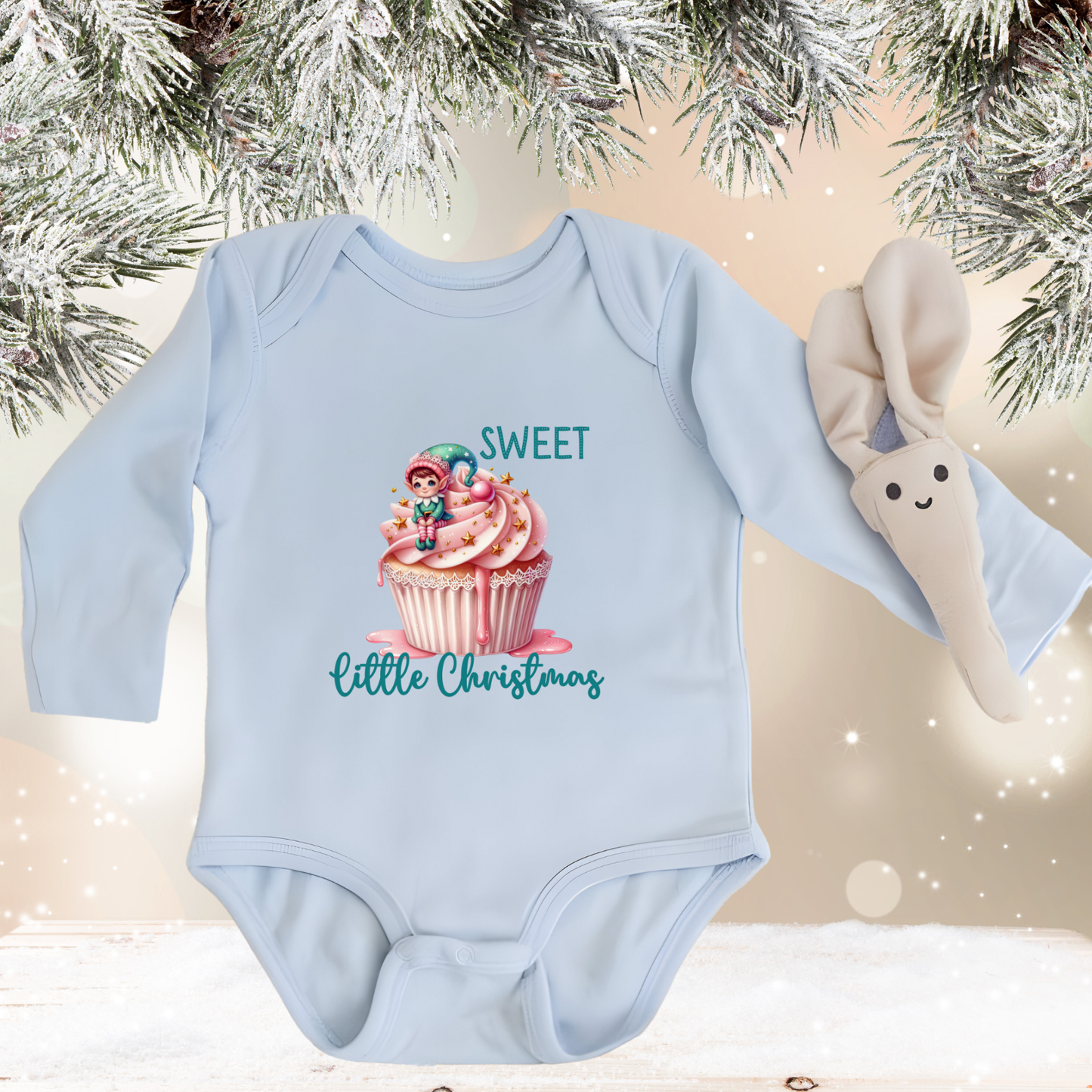 Sweet Little Christmas Infant Long Sleeve Onesie