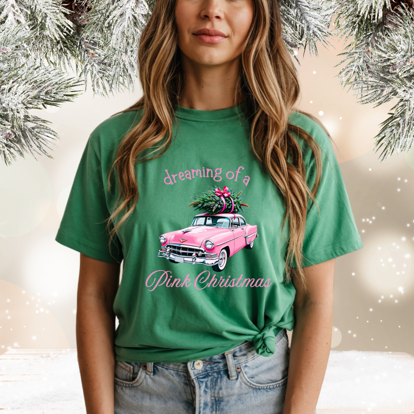 Dreaming Of A Pink Christmas T-Shirt