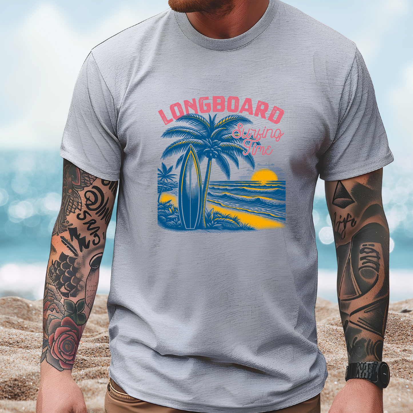 Longboard Surfing T-Shirt