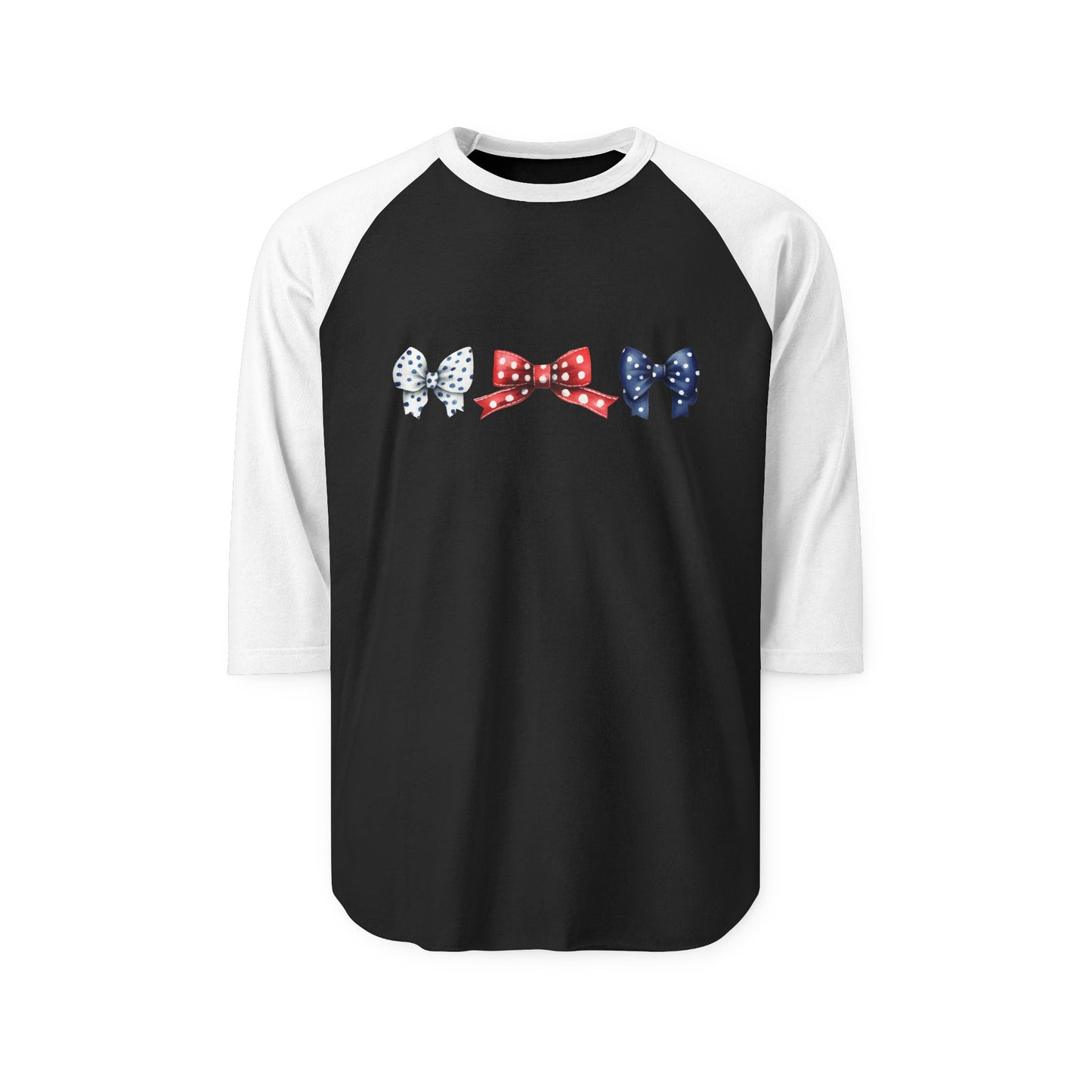 Patriotic Bows Baseball Tee