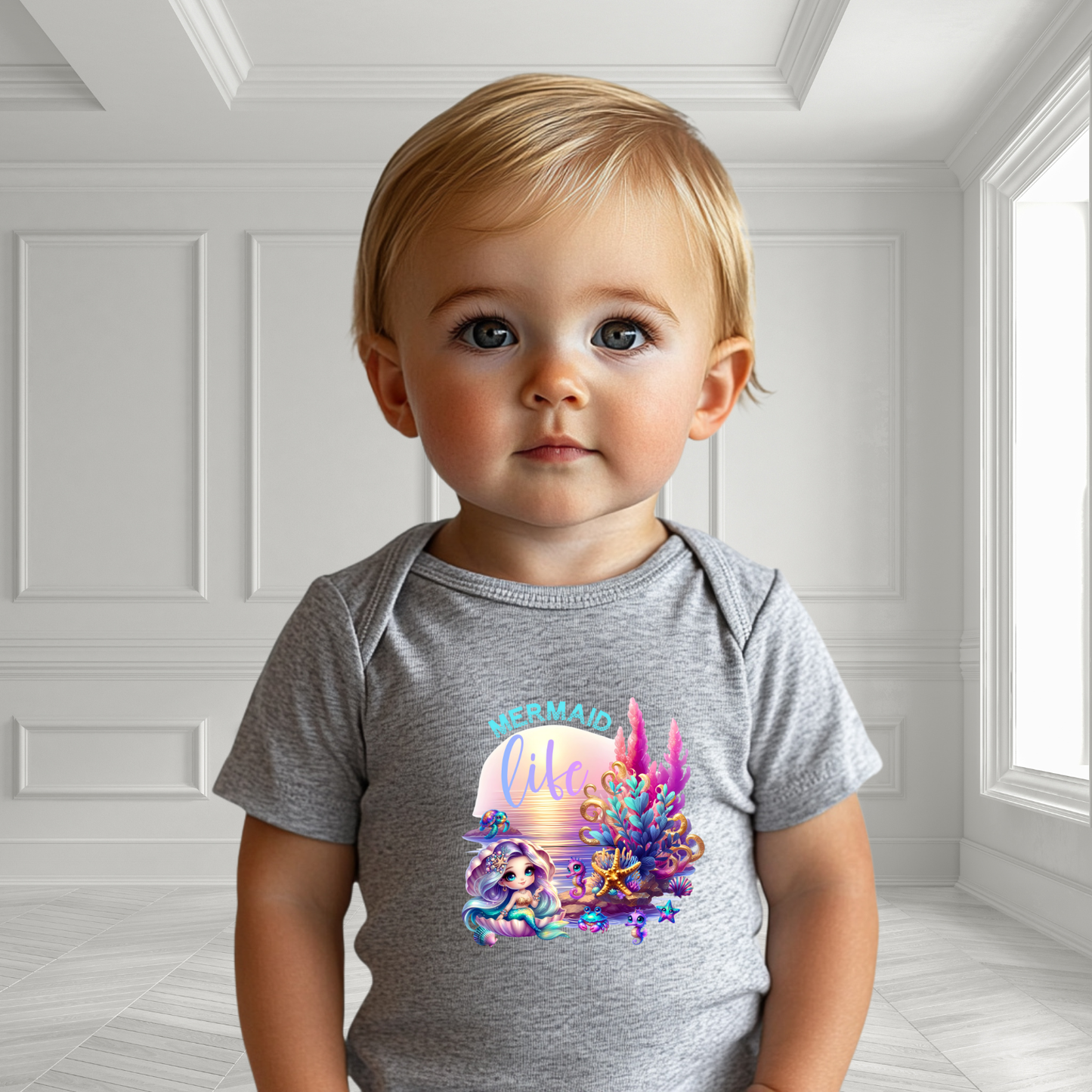 Mermaid Life Infant Short Sleeve Onesie