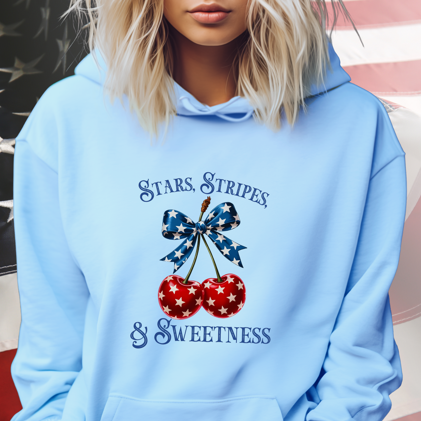 Stars Stripes And Sweetness Pullover Hoodie