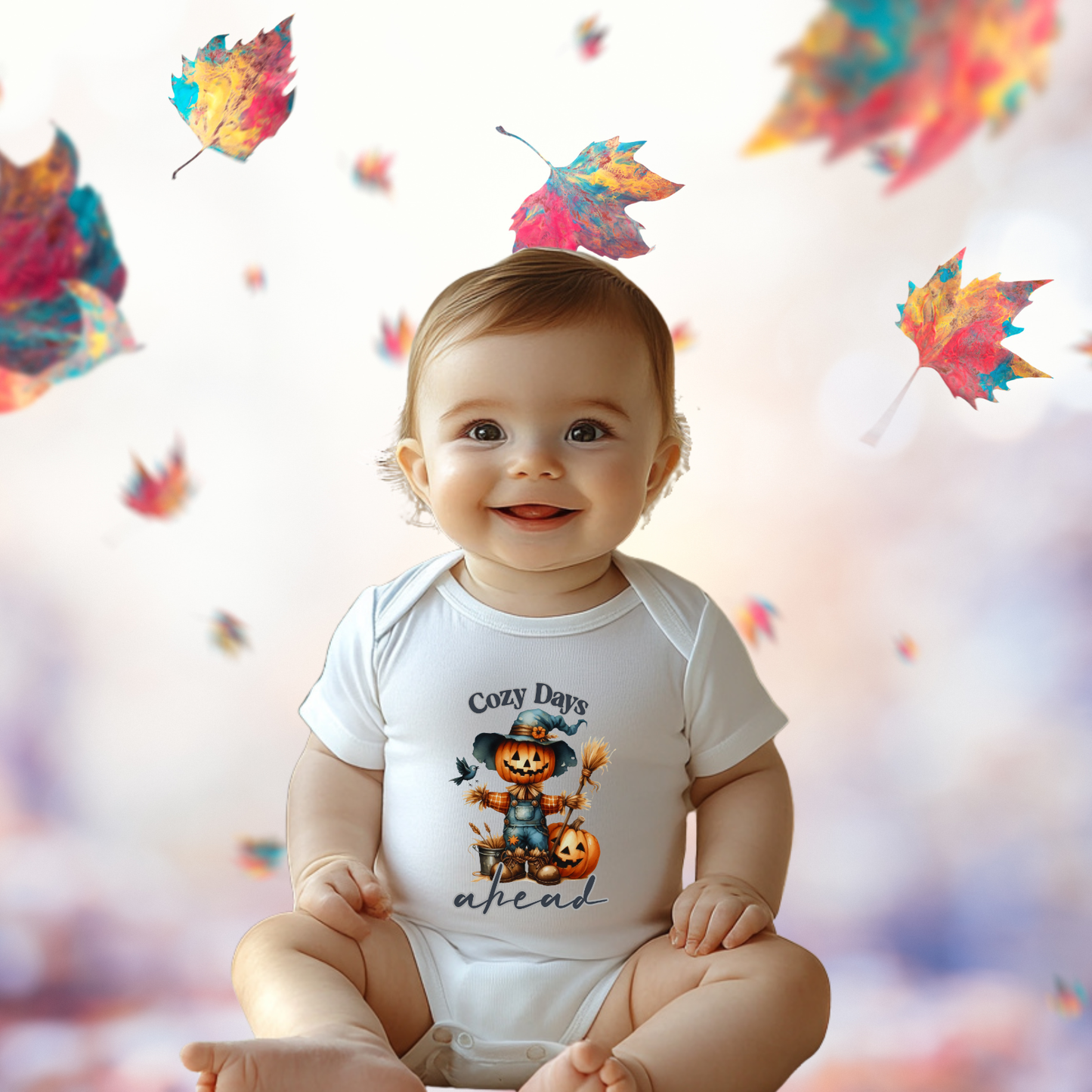 Cozy Days Ahead Infant Short Sleeve Onesie