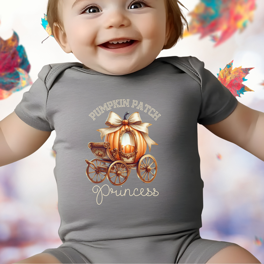 Pumpkin Patch Princess Infant Short Sleeve Onesie
