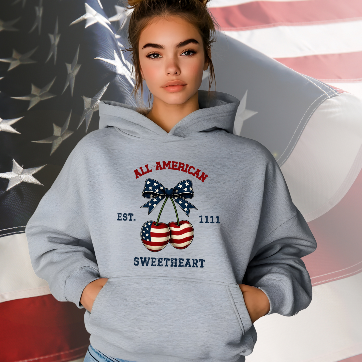 All-American Sweetheart Pullover Hoodie