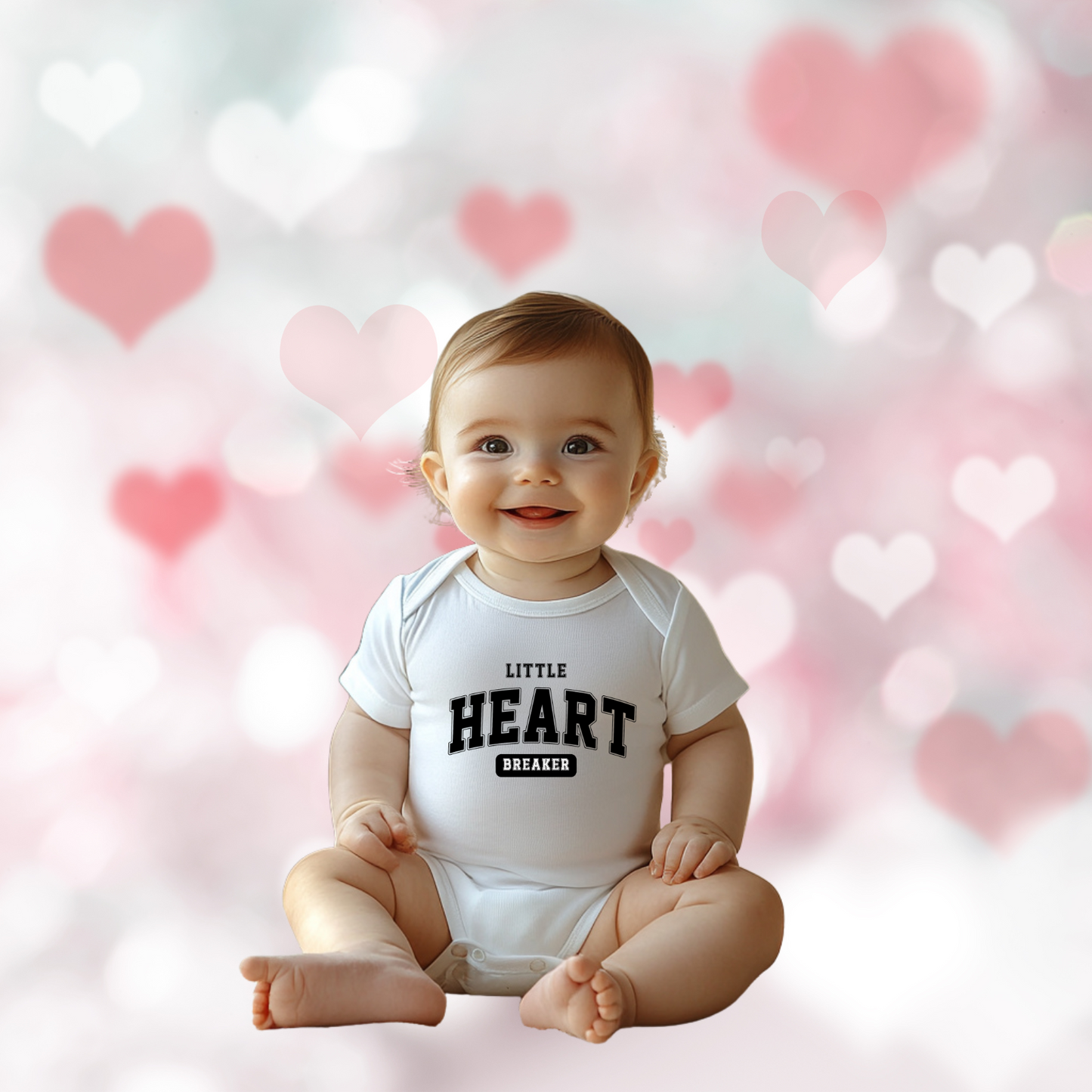 Little Heart Breaker Infant Short Sleeve Onesie