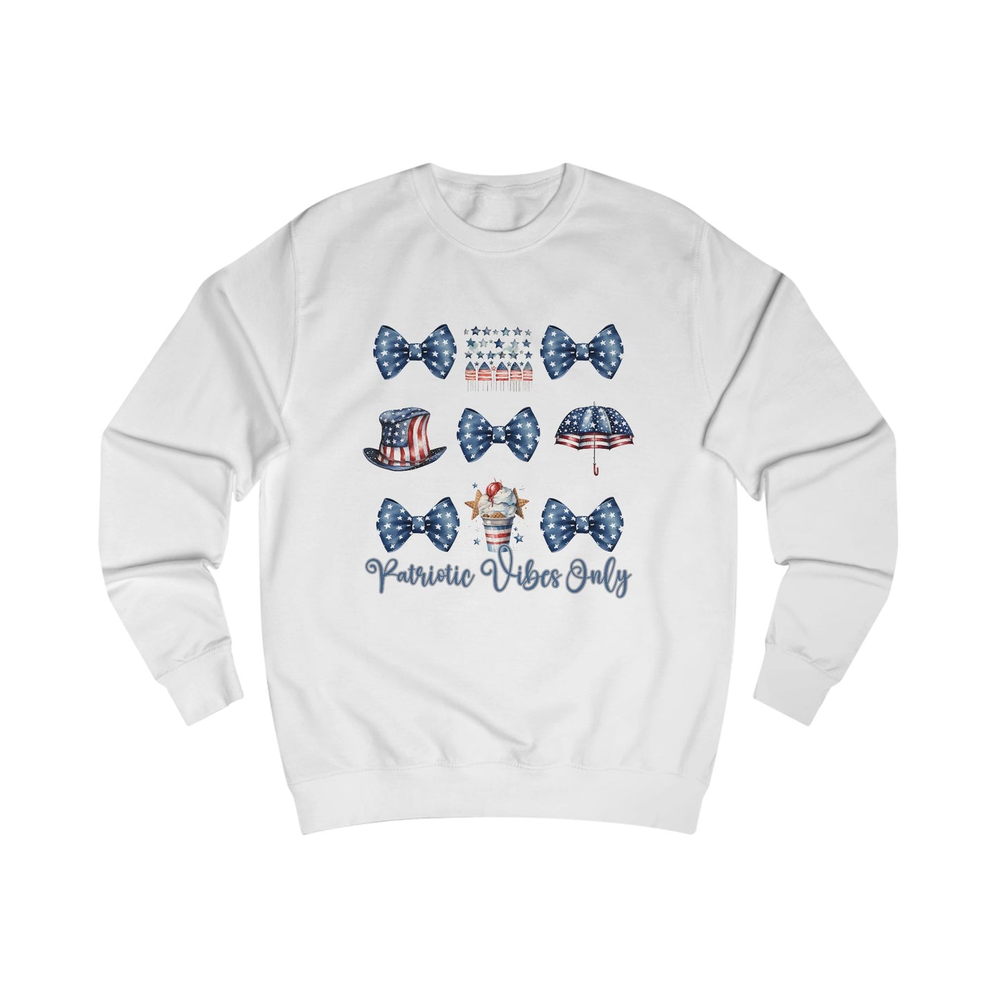Patriotic Vibes Only Crewneck Sweatshirt