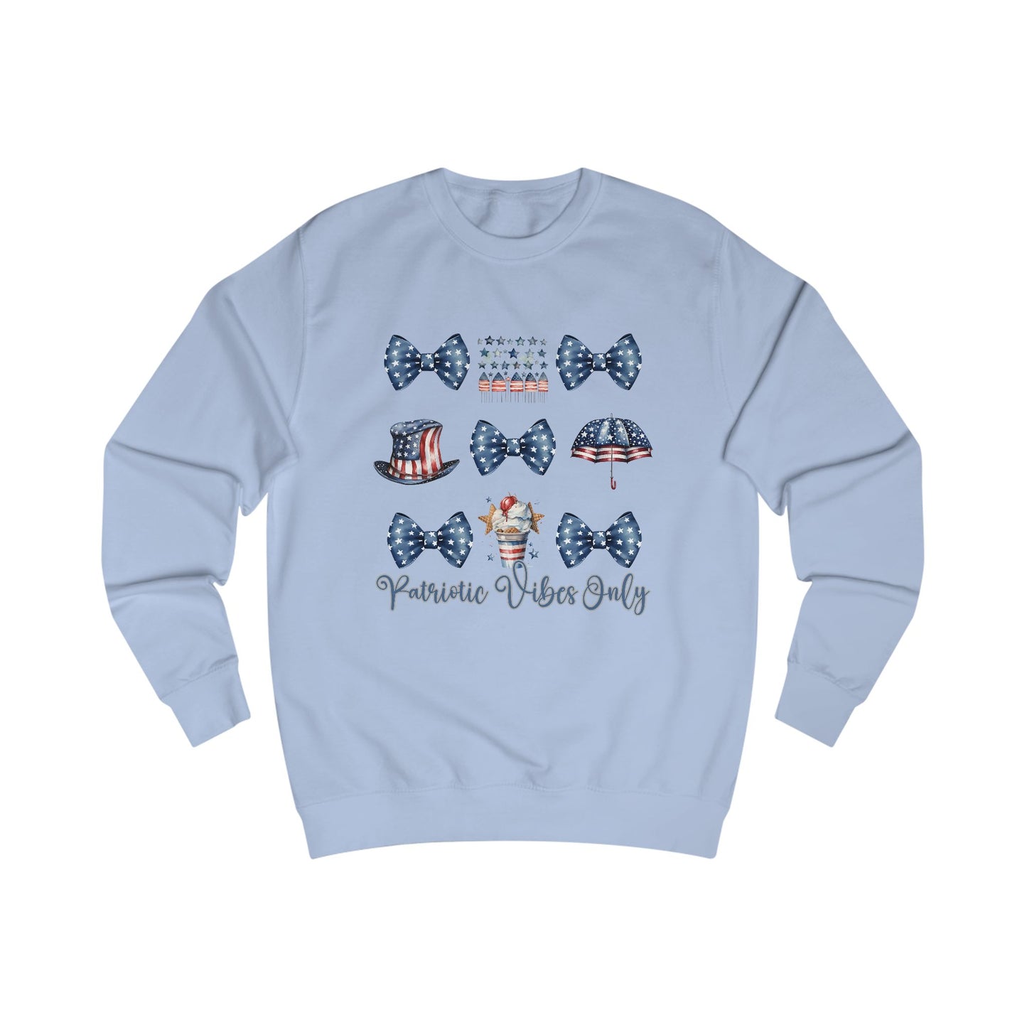 Patriotic Vibes Only Crewneck Sweatshirt