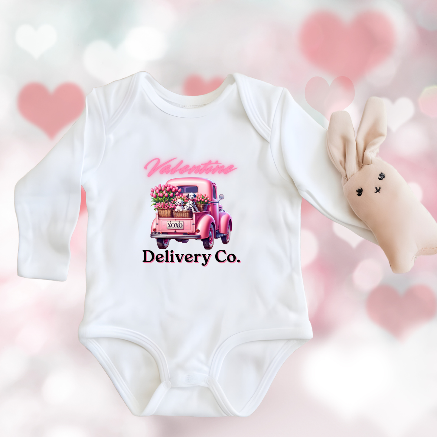 Valentine Delivery Co. Infant Long Sleeve Onesie