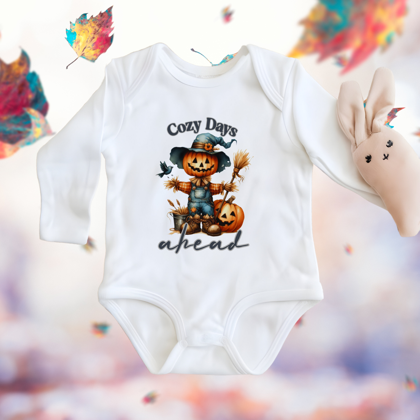 Cozy Days Ahead Infant Long Sleeve Onesie