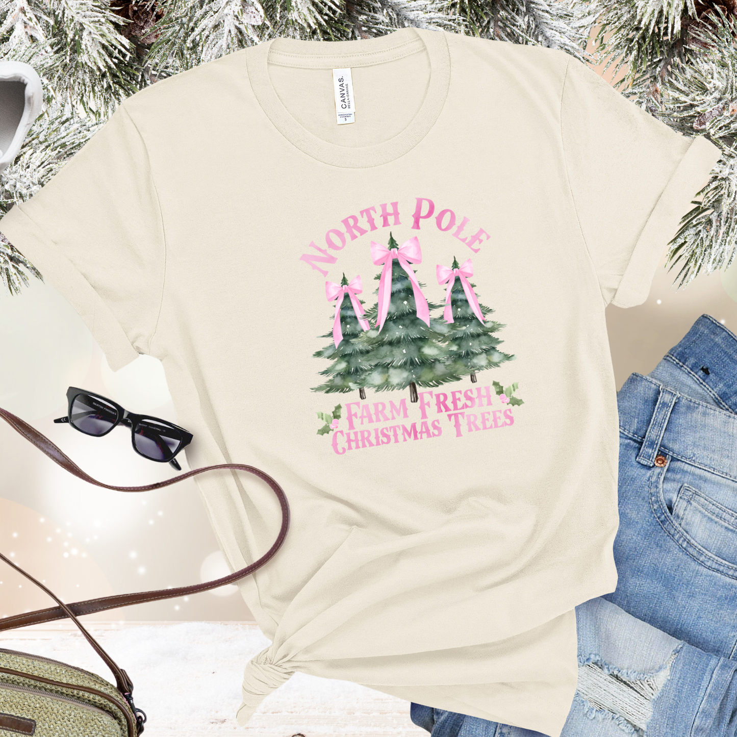 North Pole Christmas Trees T-Shirt