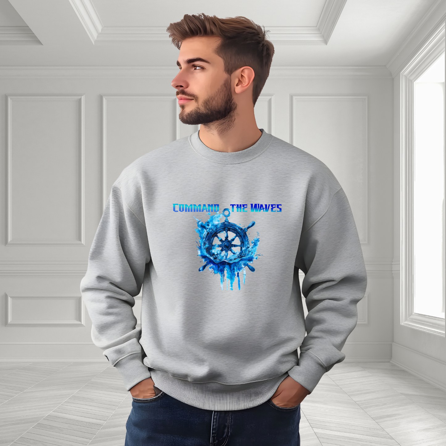 Command The Waves Crewneck Sweatshirt