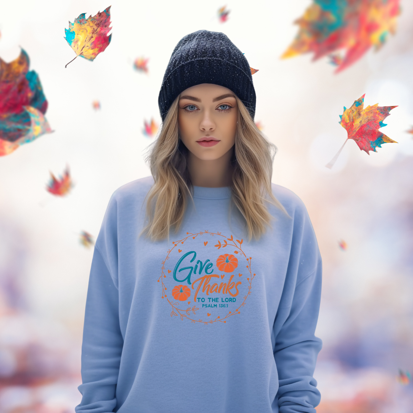 Give Thanks To The Lord Crewneck Sweatshirt