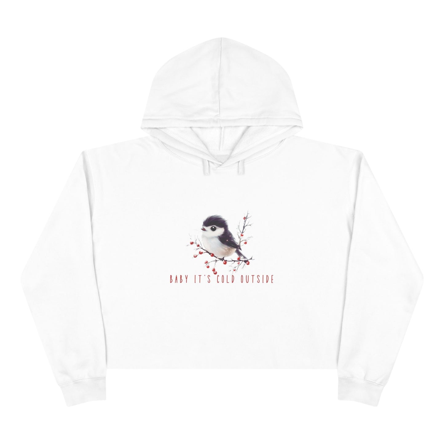 Baby It’s Cold Outside Crop Hoodie