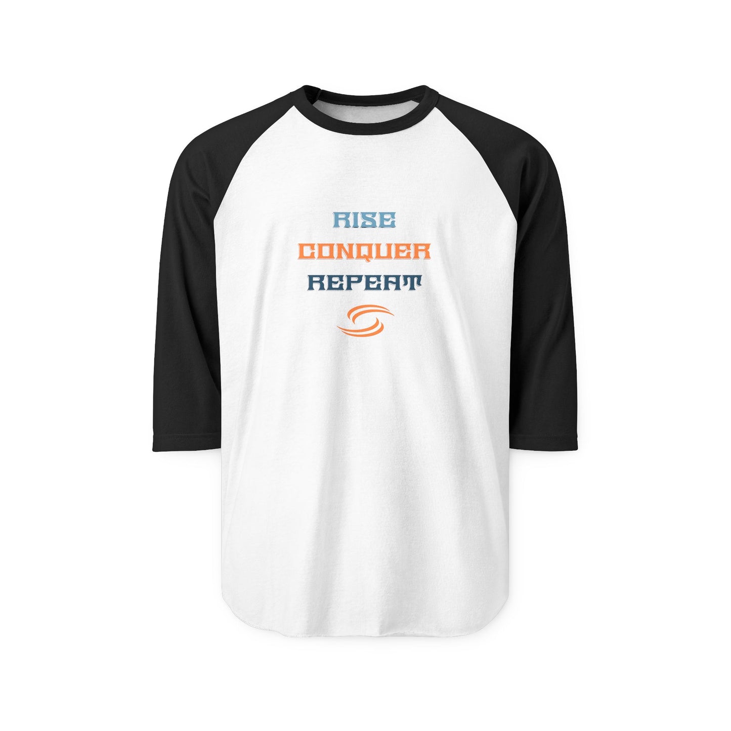 Rise, Conquer, Repeat Baseball Tee