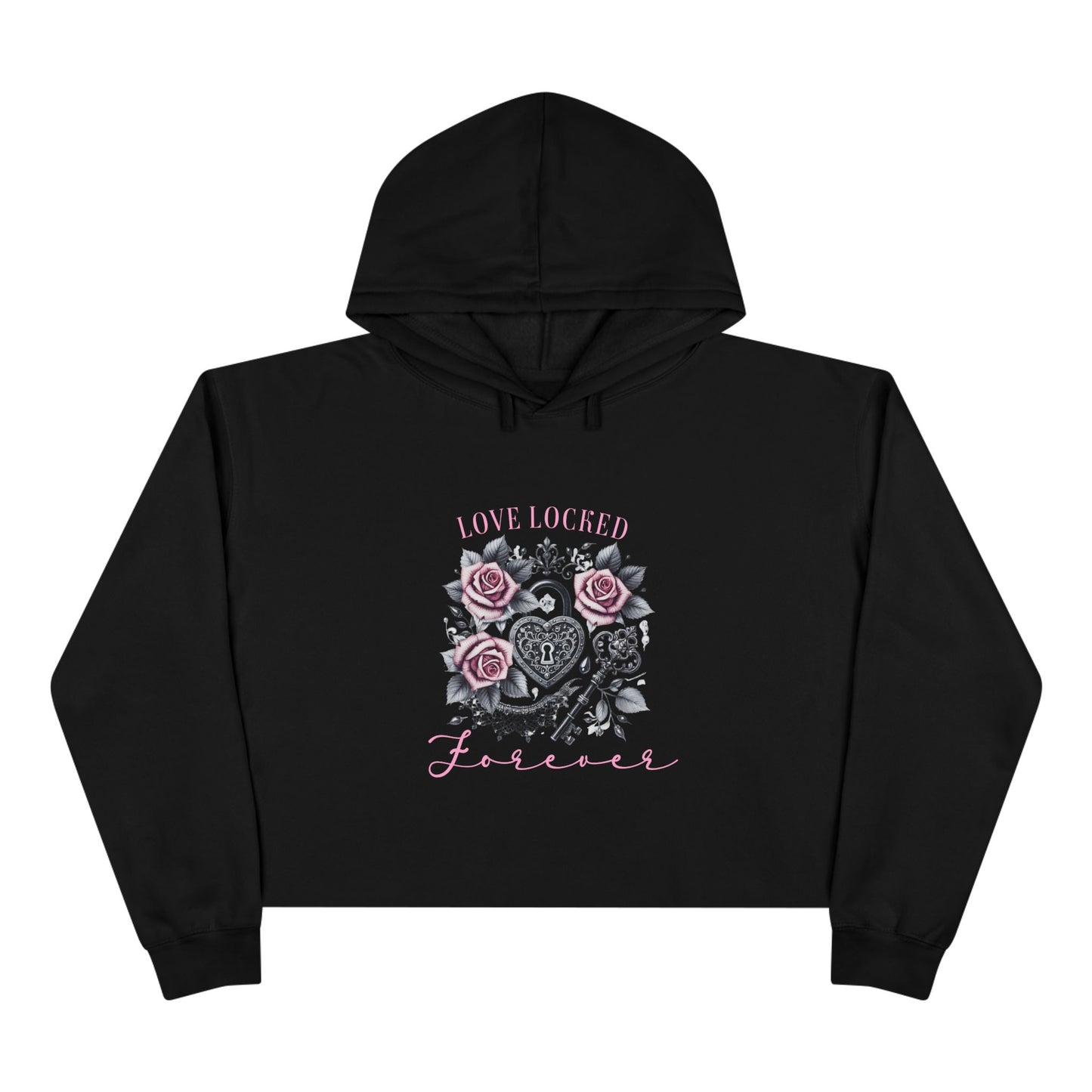 Love Locked Forever Crop Hoodie