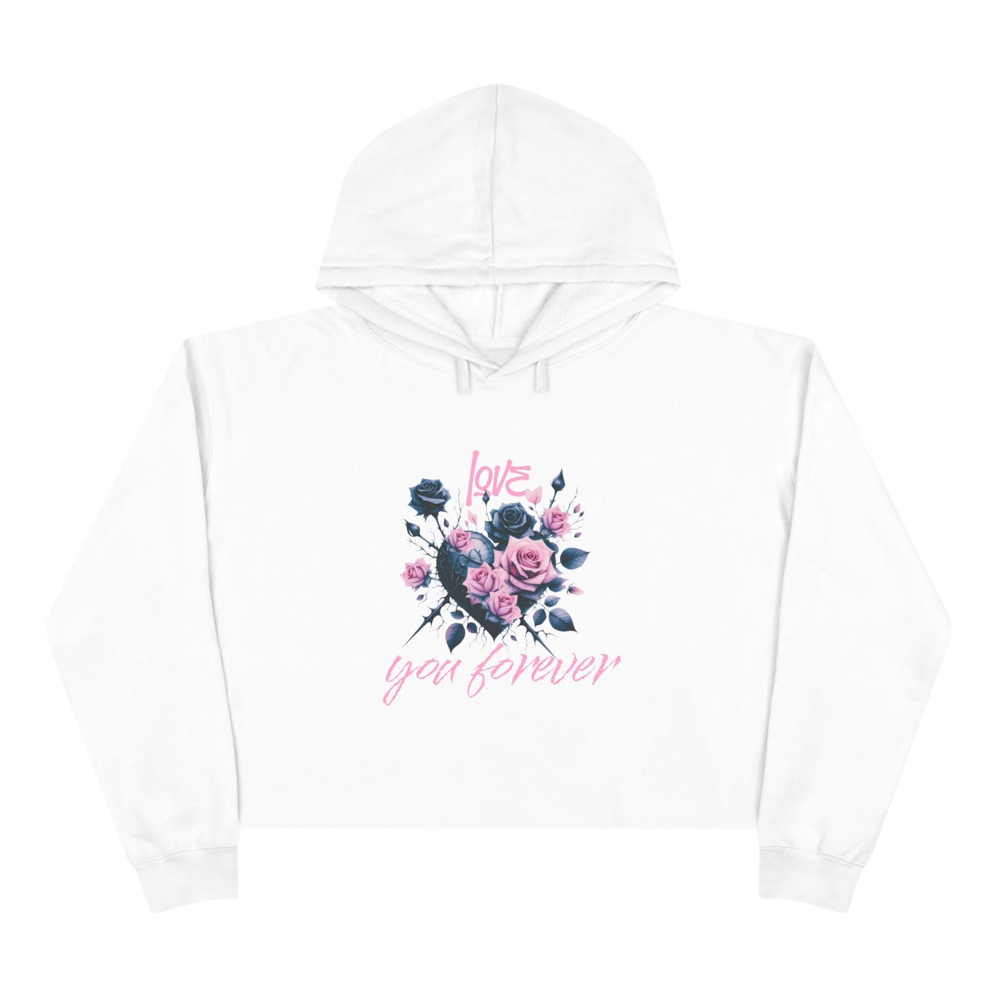 Love You Forever Crop Hoodie