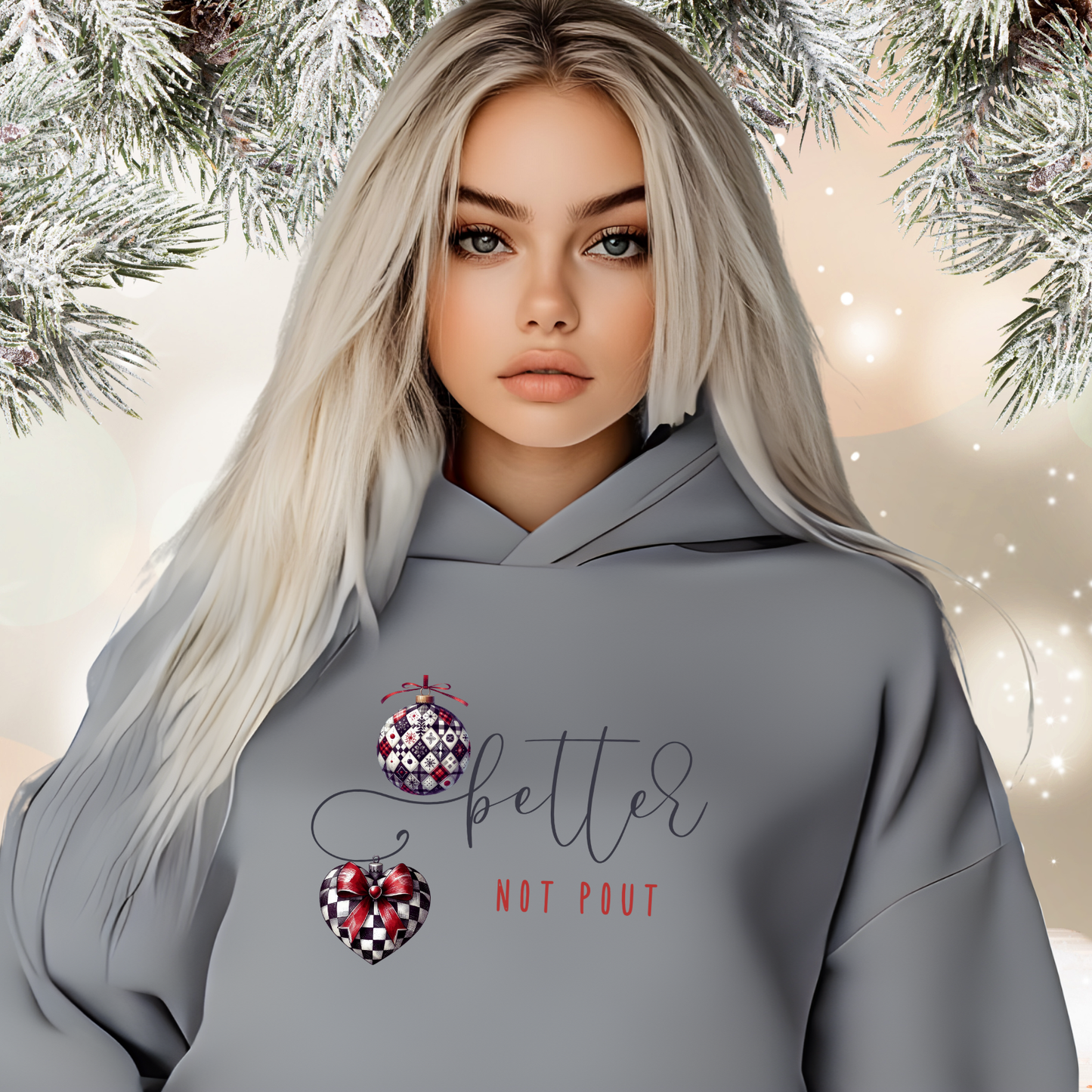 Better Not Pout Crop Hoodie